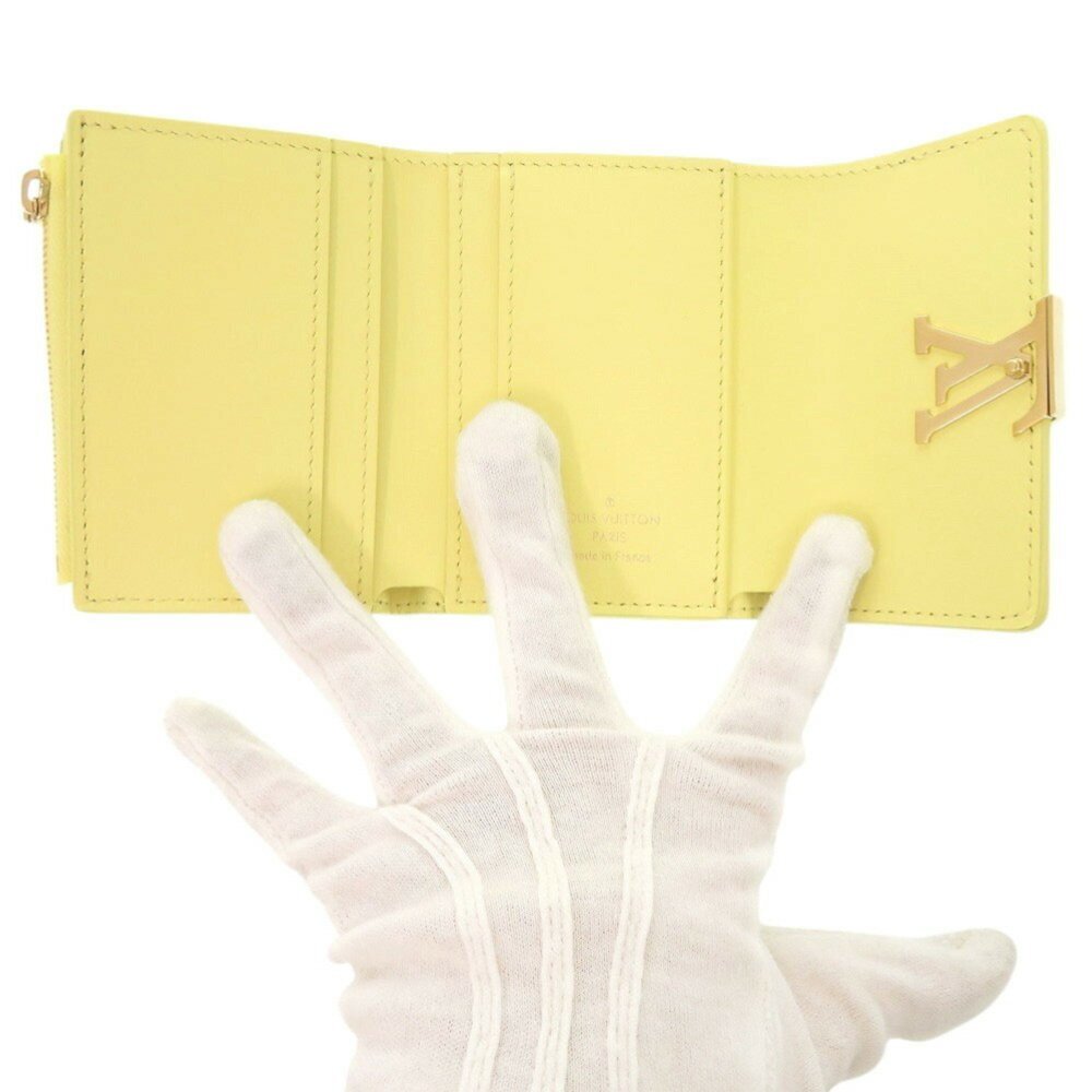 LOUIS VUITTON Yellow Leather Wallet - Picture 6 of 9